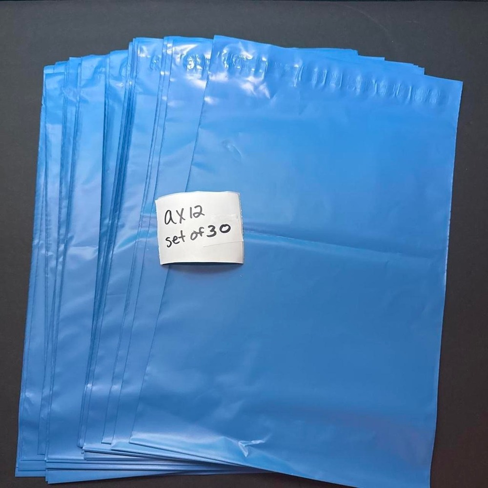 30 Pack 9x12 Blue Poly Mailers Shipping Bags